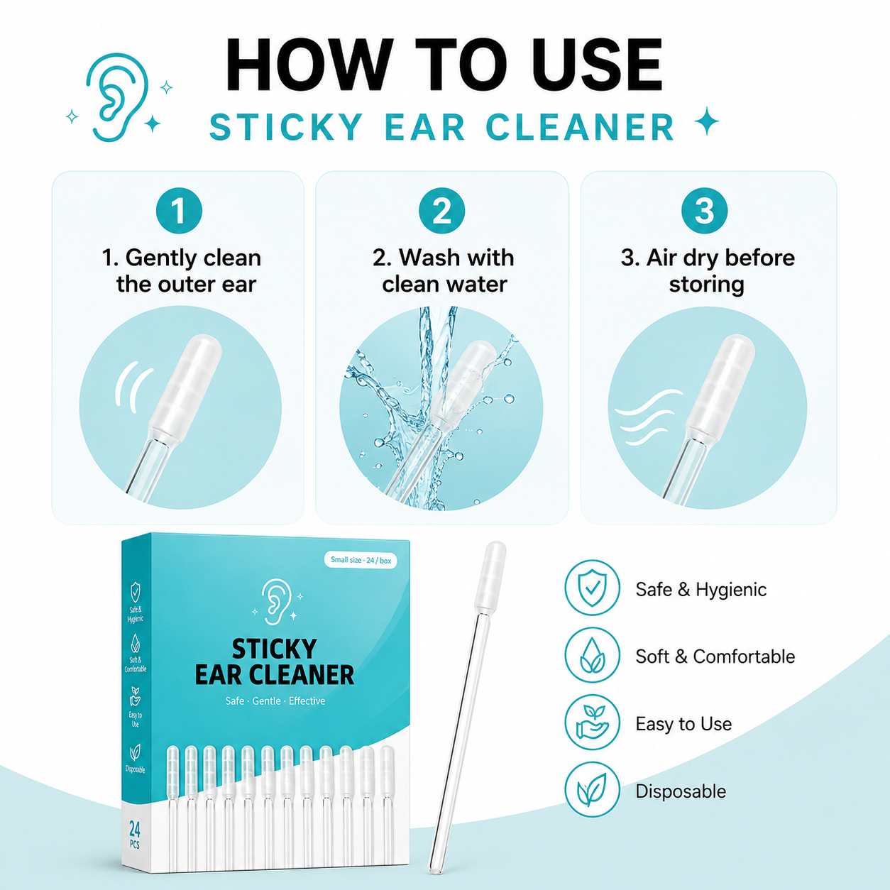 ✨ LAST DAY BUY 1 GET 1 FREE✨ STICKY EAR CLEANER