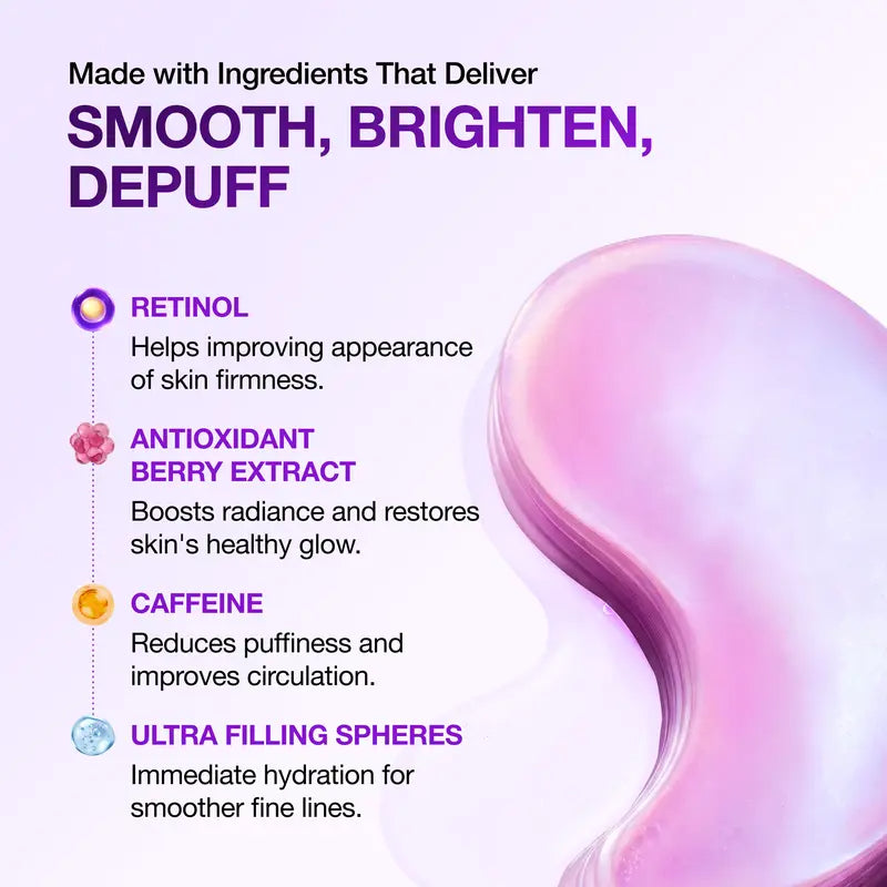 Retinol Berry Revitalizing Eye Patches – For Wrinkles & Dark Circles (60 Patches)