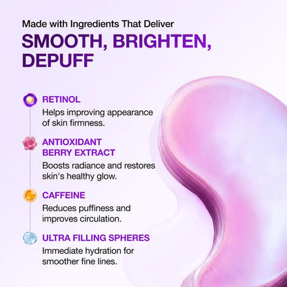 Retinol Berry Revitalizing Eye Patches – For Wrinkles & Dark Circles (60 Patches)