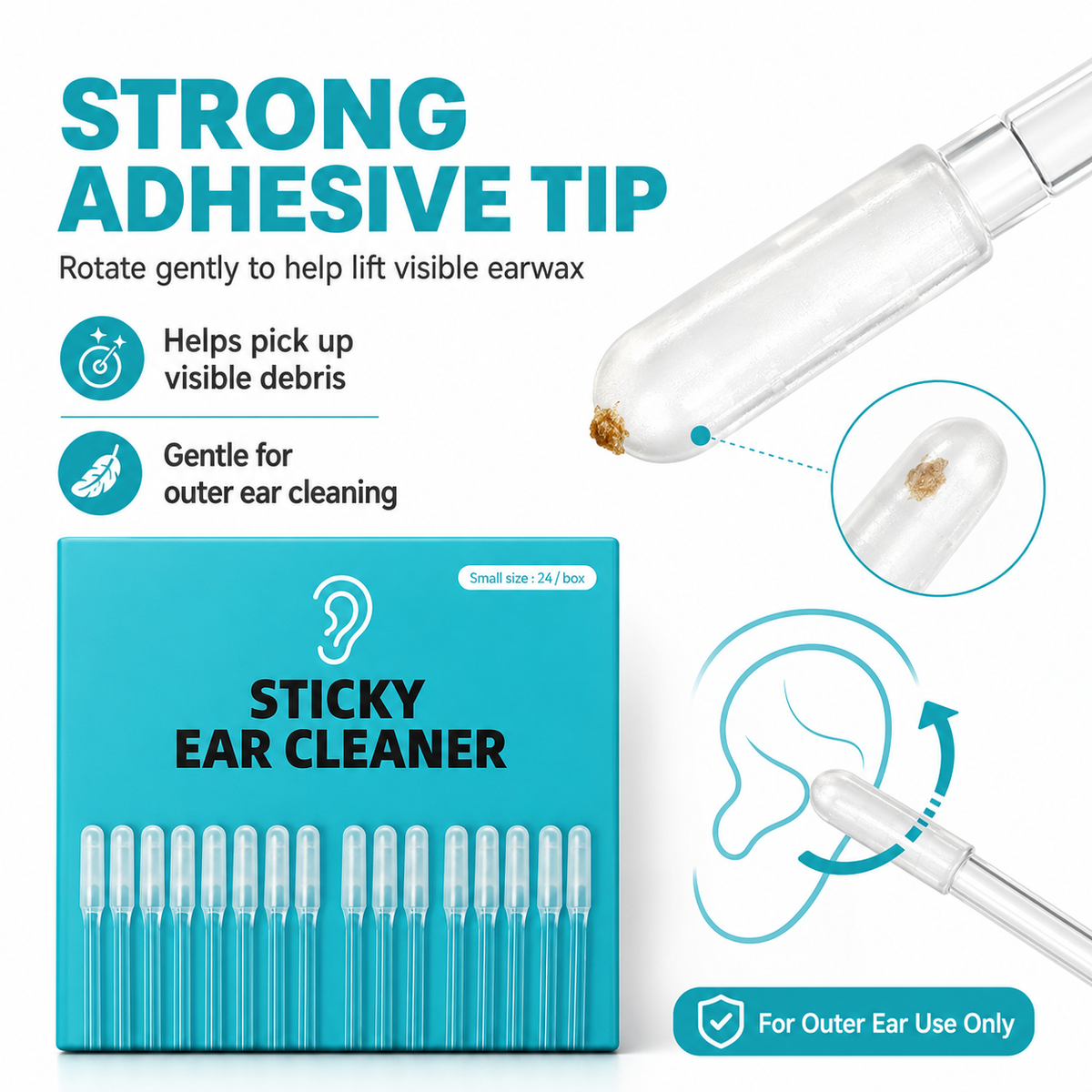 🔥Back In Stock 🏆Dry Earwax Sticky Cleaner