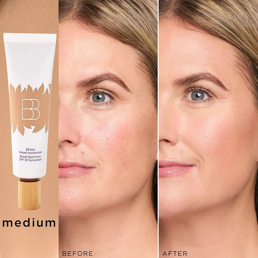 Medium shade before and after