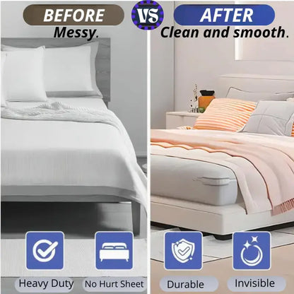 4Pcs Universal Bed Sheet Straps - Fit All Mattress Sizes